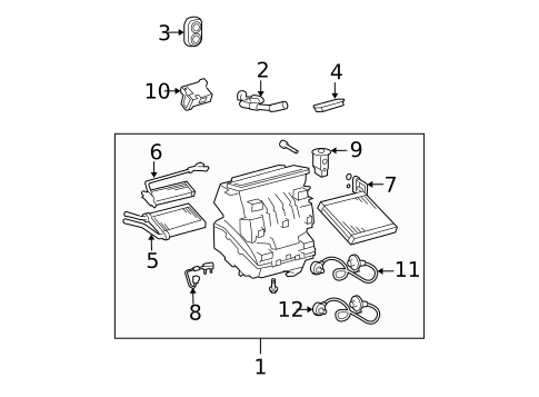 Evaporator & Heater Components for 2011 Toyota Corolla #0