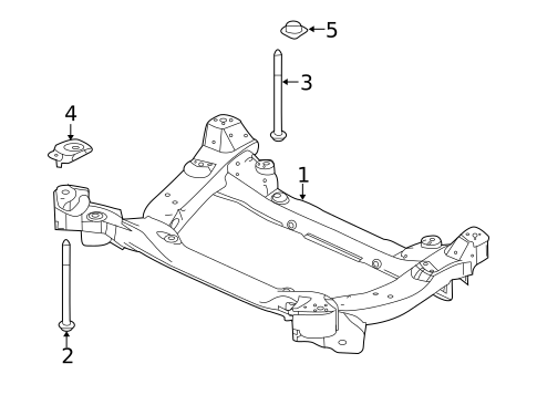 Engine Crossmember for 2018 Jaguar XJR575 #1