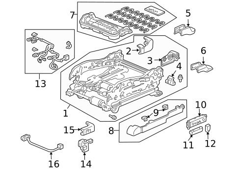 Tracks & Components for 2007 Honda Accord #10