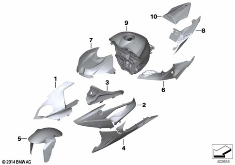 Painted Parts for 2016 BMW-Motorrad S 1000 RR #1
