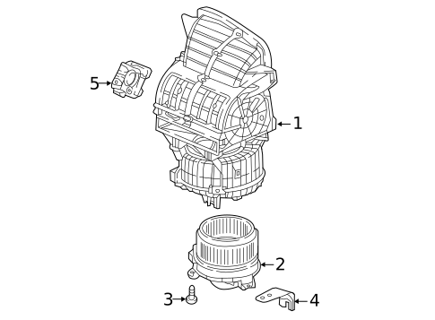 Blower Motor & Fan for 2020 Honda Odyssey #1