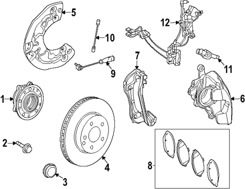 Front Brakes for 2025 Mercedes-Benz GLC43 AMG #1