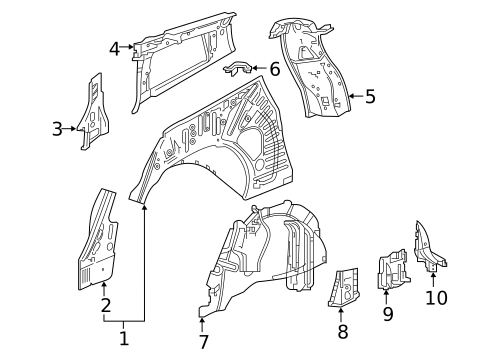 Inner Structure for 2025 Cadillac XT6 #0