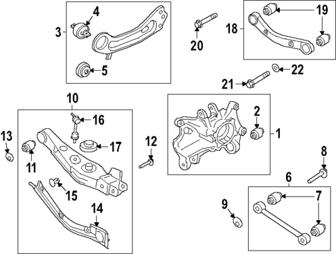 Rear Suspension for 2024 Hyundai Santa Fe #2