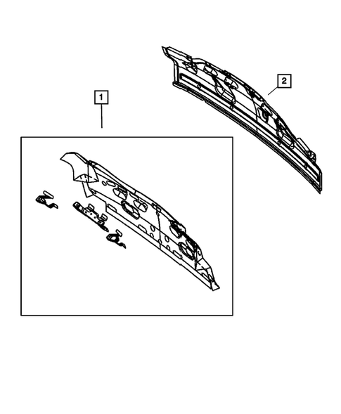 Shelf Panel for 2008 Chrysler Crossfire #1