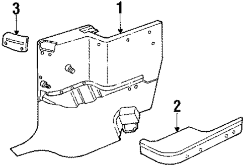 Interior Trim - Quarter Panels for 1986 Ford Mustang #0