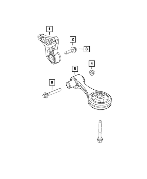 Engine Mounting for 2018 Jeep Renegade #2