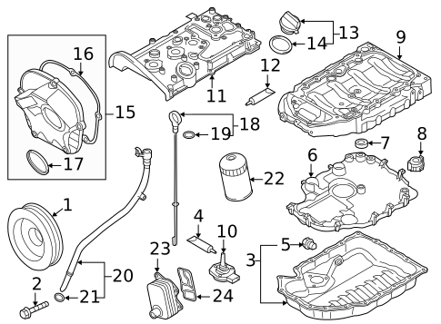 Engine Parts for 2019 Volkswagen Tiguan #6