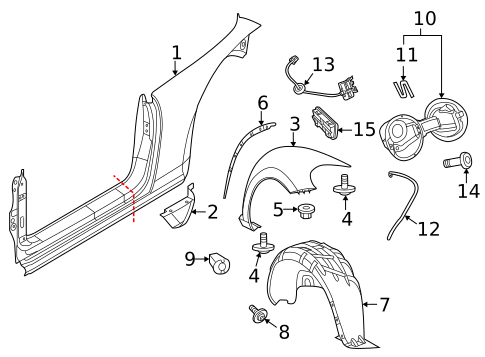 Quarter Panel & Components for 2019 Volkswagen Beetle #1