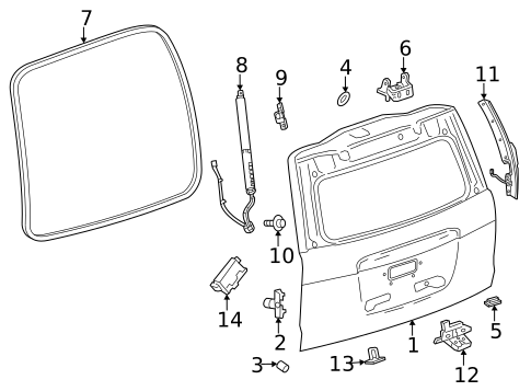 Gate & Hardware for 2023 Chevrolet Tahoe #1