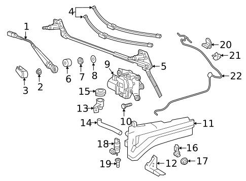 Wiper & Washer Components for 2020 Mercedes-Benz G63 AMG #0