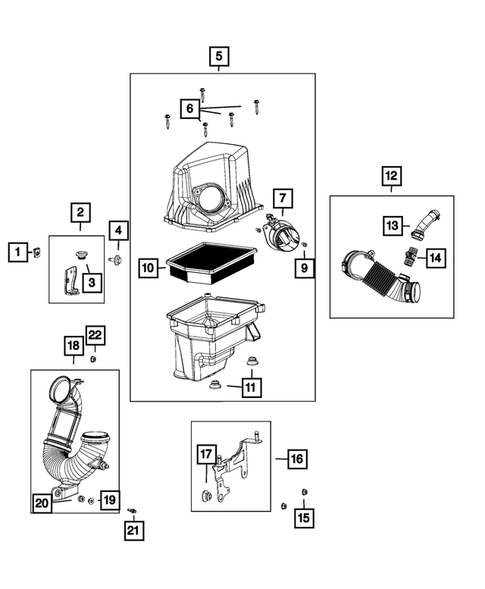 Air Cleaner for 2018 Jeep Cherokee #1