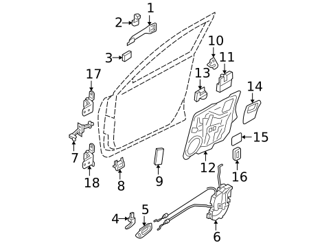 Lock & Hardware for 2004 Mazda 3 #0