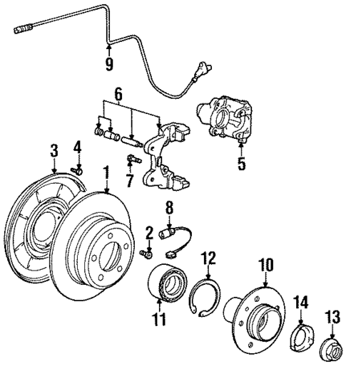 Rear Brakes for 1996 BMW 318ti #0