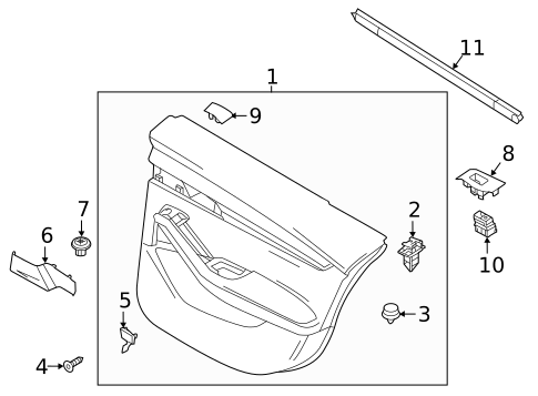 Interior Trim - Rear Door for 2023 Mazda 3 #2