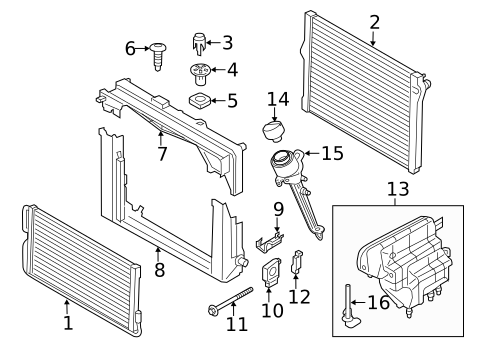 Radiator & Components for 2016 BMW M6 Gran Coupe #0