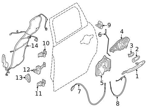 Rear Door for 2024 Mini Cooper Countryman #1