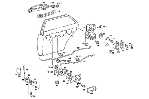 Locking System for 1985 Mercedes-Benz 380SE #3