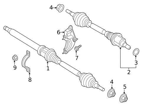 Drive Axles for 2019 Lincoln MKZ #1
