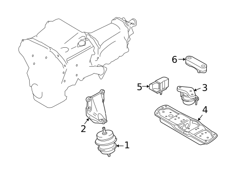 Engine & Trans Mounting for 2010 INFINITI M35 #1