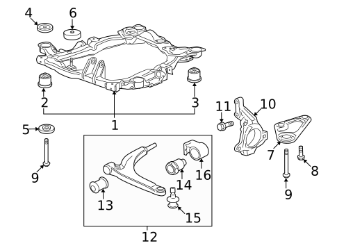 Suspension Components for 2008 Saturn Aura #1