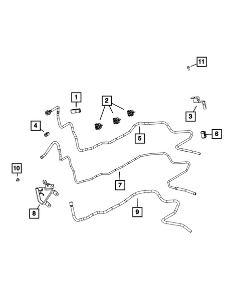 Fuel Lines and Tubes for 2025 Ram 2500 #1