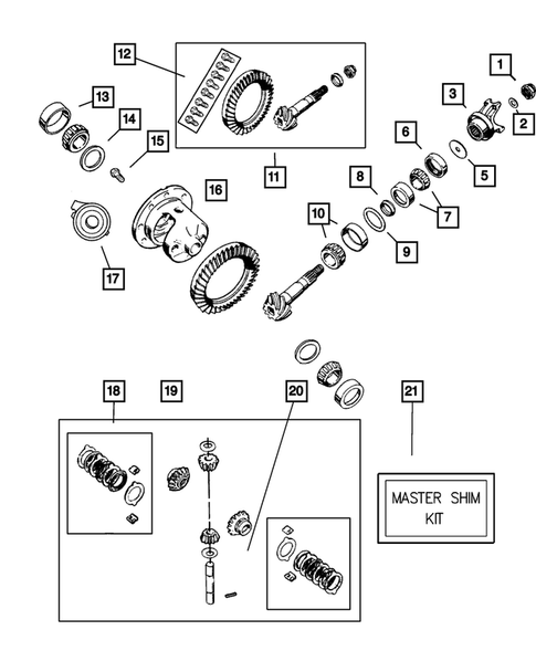 Differential and Housing for 2001 Jeep Grand Cherokee #0