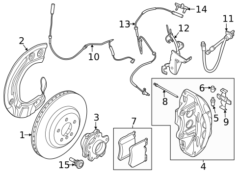 Front Brakes for 2023 BMW i4 #2
