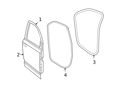 Door & Components for 2017 Dodge Journey #0