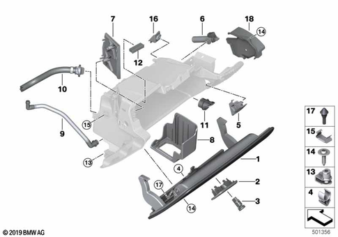 Instrument Carrier / Mounting Parts for 2019 BMW 740eX #3