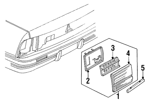 Backup Lamps for 1991 Pontiac Sunbird #0