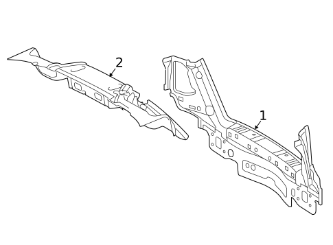 Rear Body for 2021 Mercedes-Benz GLC 43 AMG® #0