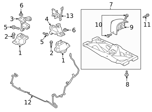 Engine & Trans Mounting for 2017 Jaguar XE #0