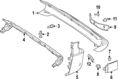 Bumper & Components - Rear for 2015 Mercedes-Benz Sprinter 3500 #3