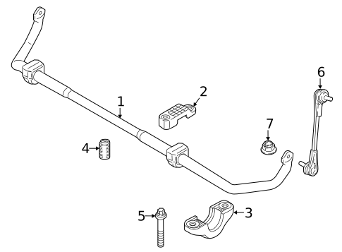 Stabilizer Bar & Components for 2022 BMW 840i #1