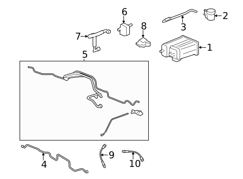 Emission Components for 2012 Buick Enclave #0