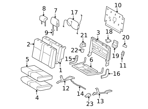 Third Row Seats for 2014 Toyota Sequoia #0