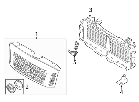 Grille & Components for 2023 Nissan TITAN #0