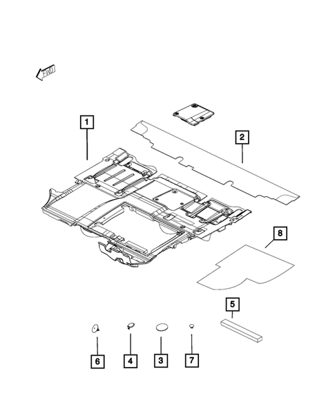 Carpets, Floor Mats, Load Floor, and Silencers for 2016 Ram ProMaster City #2