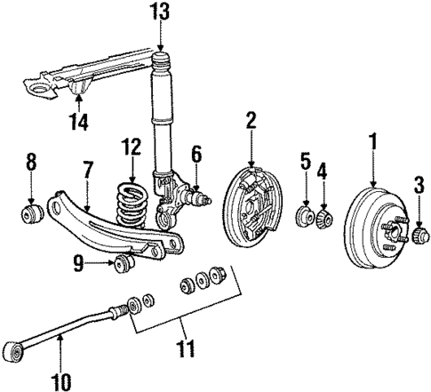 Rear Suspension for 1984 Mercury Lynx #0