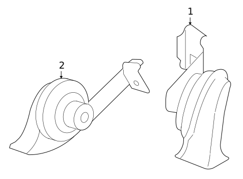 Horn for 2005 Ford Escape #0