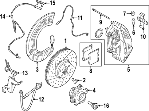 Brake Components for 2024 BMW M440i xDrive Gran Coupe #1