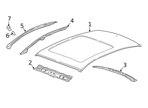 Roof & Components for 2018 Buick LaCrosse #1