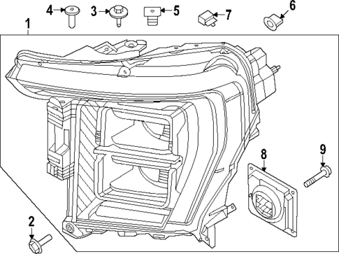 Headlamp Components for 2023 Ford F-150 #1