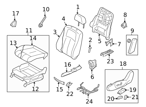 Power Seats for 2010 INFINITI G37 #0