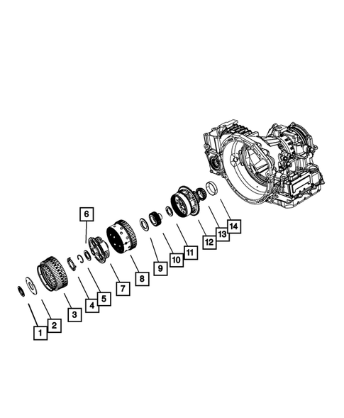 Gear Train for 2014 Dodge Journey #1