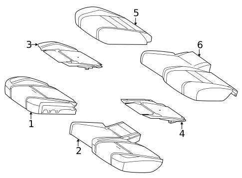 Second Row Seats for 2021 Mercedes-Benz GLE350 #5