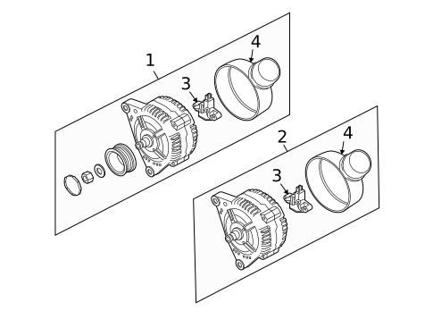 Alternator for 2007 Volkswagen Touareg #0