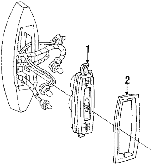 Tail Lamps for 1992 Cadillac Brougham #0