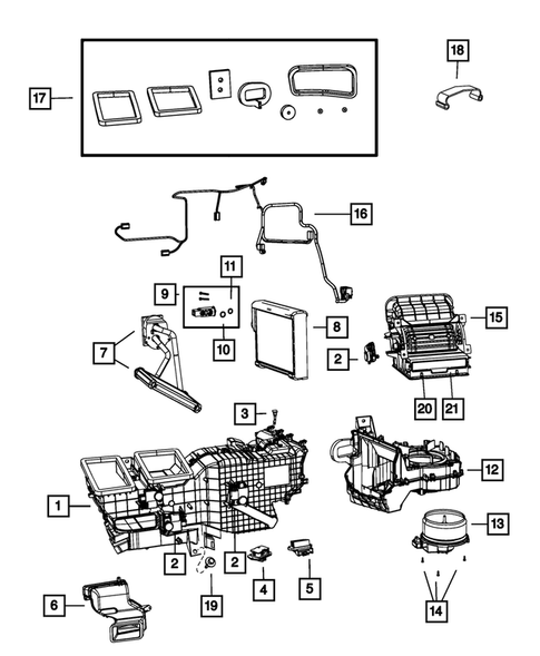 Air Conditioner and Heater Units for 2016 Ram 3500 #2